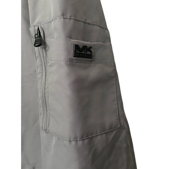 Michael Kors Mens Size XL Grey Lightweight Bomber Jacket EUC Water Resistant - Picture 7 of 10